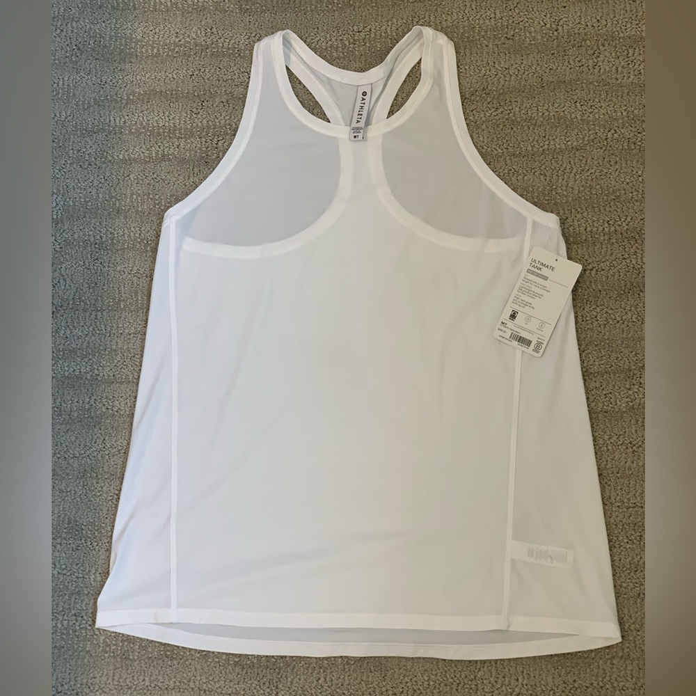 Athleta Ultimate Tank White Medium Tall NWT
